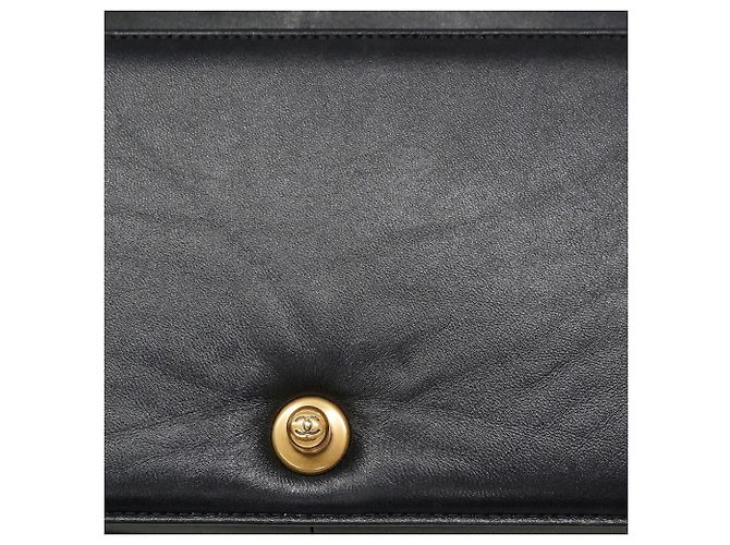 Borsa a tracolla Chanel Boy Chain Nero - vista 12