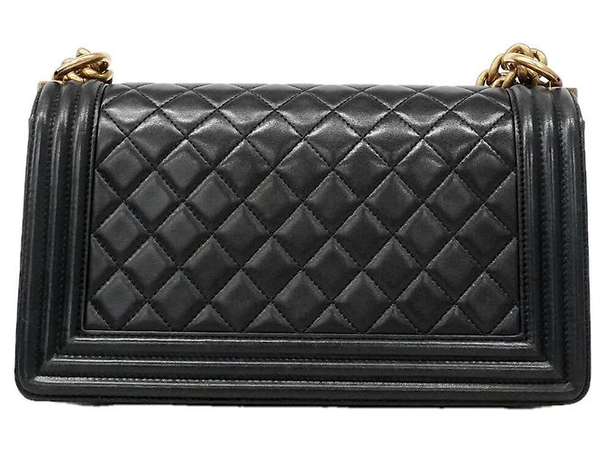 Borsa a tracolla Chanel Boy Chain Nero - vista 14