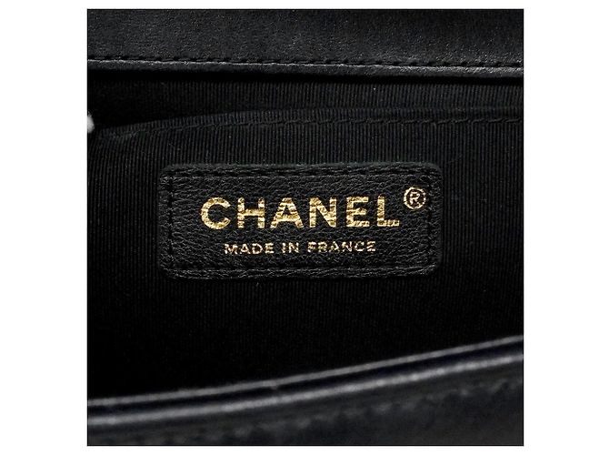 Borsa a tracolla Chanel Boy Chain Nero - vista 5