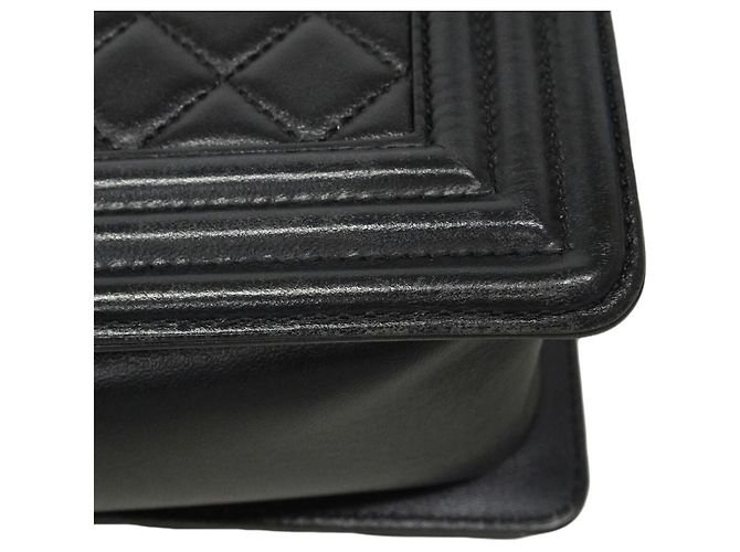 Borsa a tracolla Chanel Boy Chain Nero - vista 8