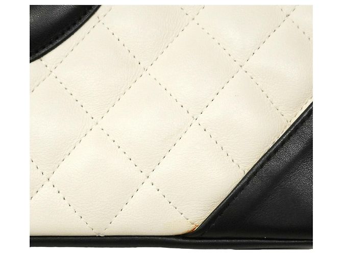 Chanel Cambon Tote Bag aus Lammleder Weiß - Ansicht 12