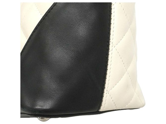 Chanel Cambon Tote Bag aus Lammleder Weiß - Ansicht 13
