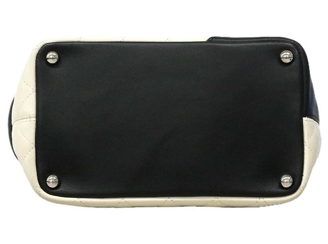 Chanel Cambon Tote Bag aus Lammleder Weiß - Ansicht 3