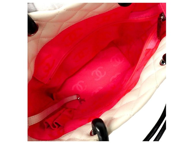 Chanel Cambon Tote Bag aus Lammleder Weiß - Ansicht 4
