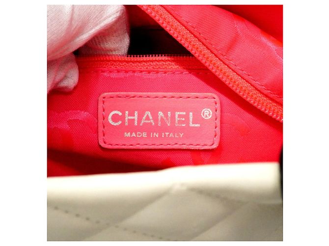 Chanel Cambon Tote Bag aus Lammleder Weiß - Ansicht 5