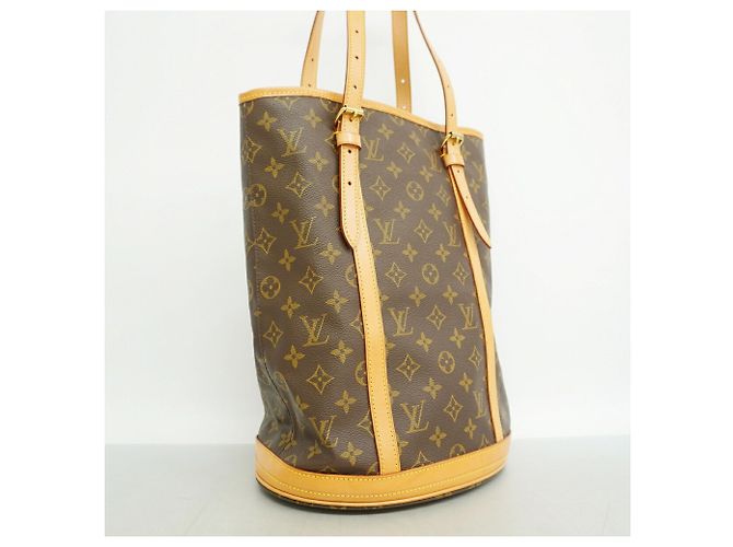 Borsa Tote Louis Vuitton Monogram Bucket GM M42236 Marrone - vista 2