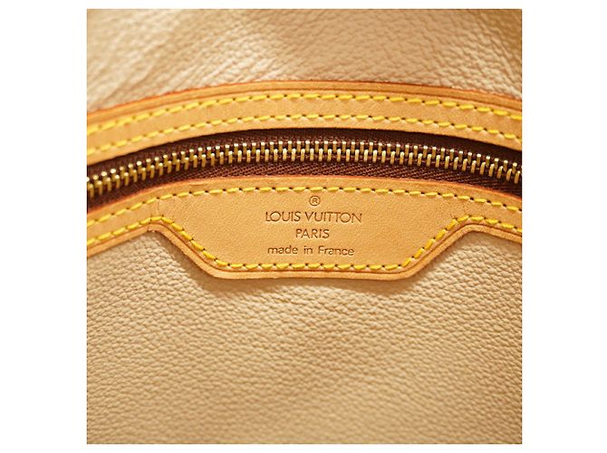 Borsa Tote Louis Vuitton Monogram Bucket GM M42236 Marrone - vista 5