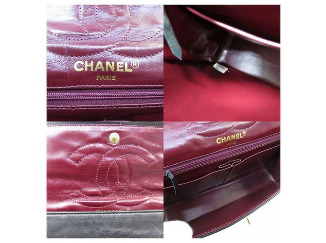 Chanel Matelassé Lammleder Double Flap Schultertasche mit Kette Schwarz - Ansicht 4