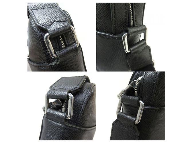 Borsa a tracolla Louis Vuitton Taiga Anton Pochette Nero - vista 5