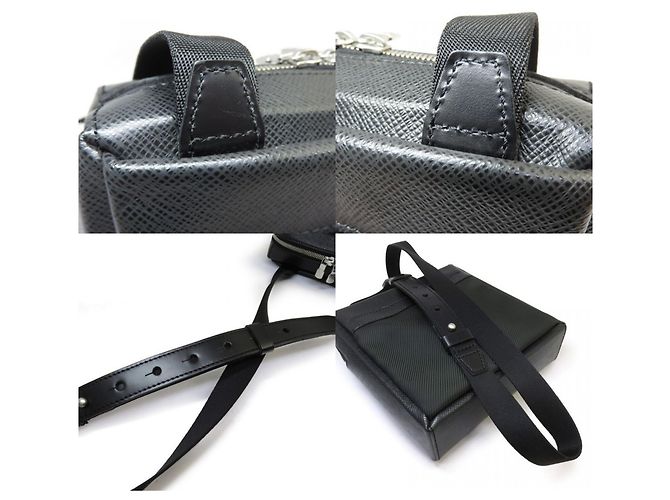 Borsa a tracolla LOUIS VUITTON Taiga Sayan Grigio - vista 8