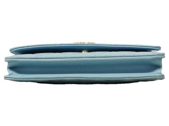 Portafoglio a spalla con catena Chanel Matelassé Blu chiaro - vista 3