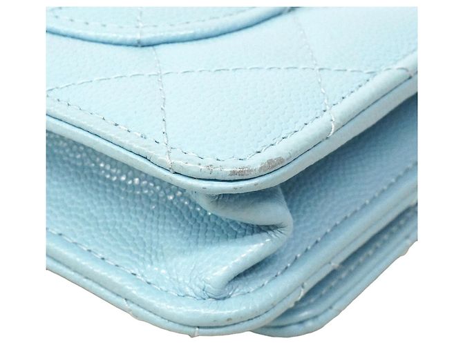Portafoglio a spalla con catena Chanel Matelassé Blu chiaro - vista 6