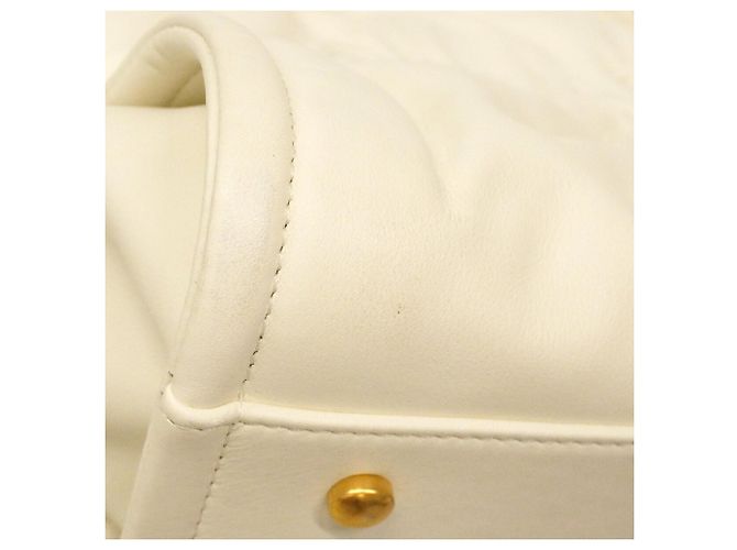 Borsa Tote Chanel Deauville Bianco - vista 11