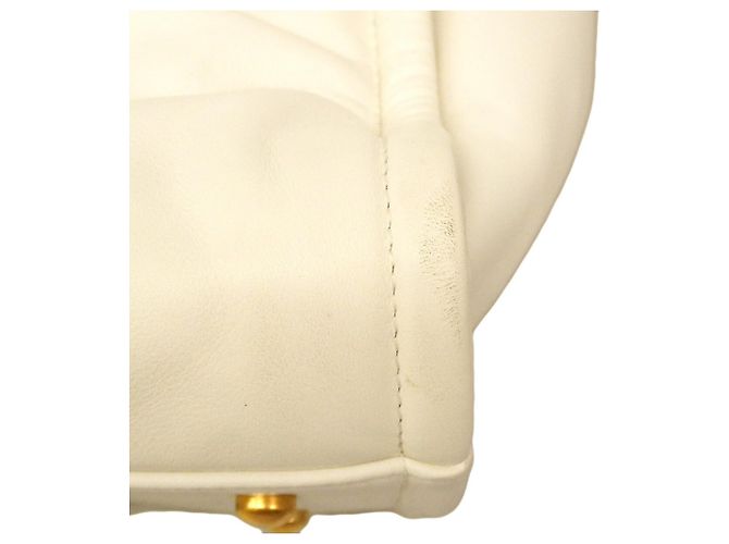 Borsa Tote Chanel Deauville Bianco - vista 7