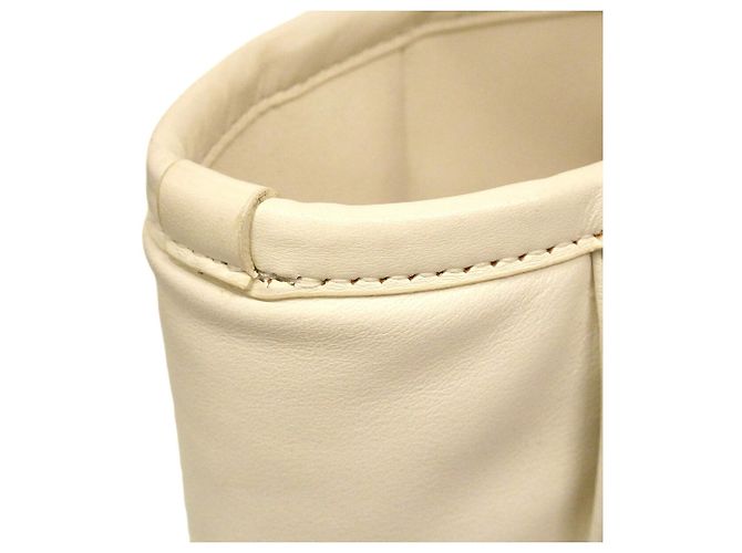 Borsa Tote Chanel Deauville Bianco - vista 8