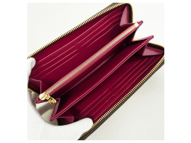 Cartera Zippy Monogram Louis Vuitton Fucsia - vista 3