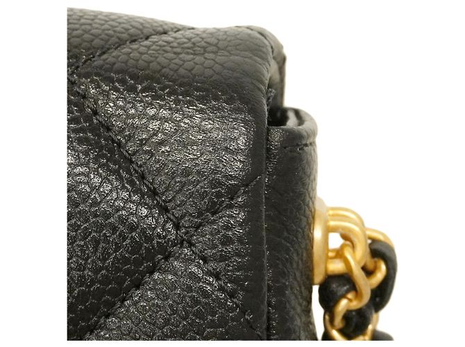 Timeless Borsa a tracolla Chanel Mini Matelassé con catena Nero - vista 6