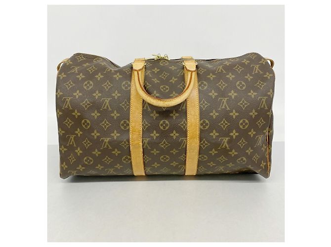 Louis Vuitton Boston Monogram Keepall 45 Marrom - vista 11