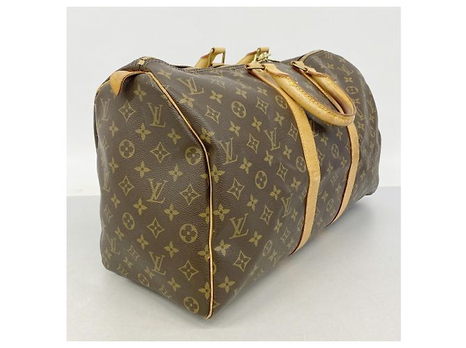 Louis Vuitton Boston Monogram Keepall 45 Marrom - vista 2