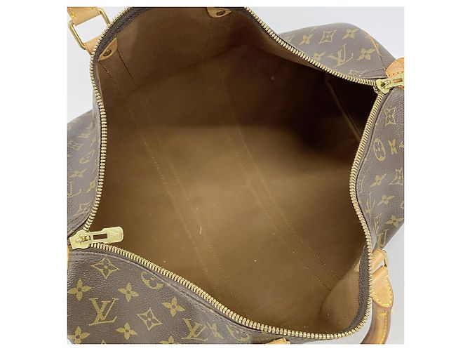 Louis Vuitton Boston Monogram Keepall 45 Marrom - vista 4