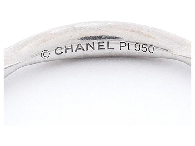 Anello Chanel Camélia in platino con diamante - vista 4