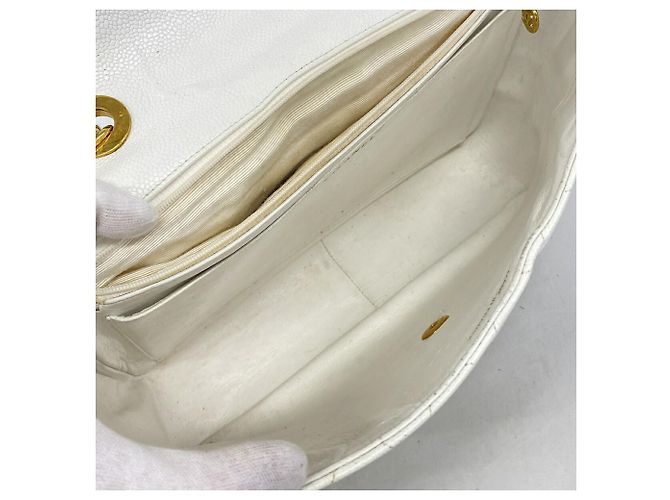 Sac à épaule Chanel blanc - vue 4
