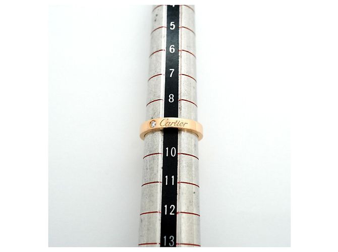 Cartier C de Ring in 18K Roségold mit Diamant - Ansicht 6
