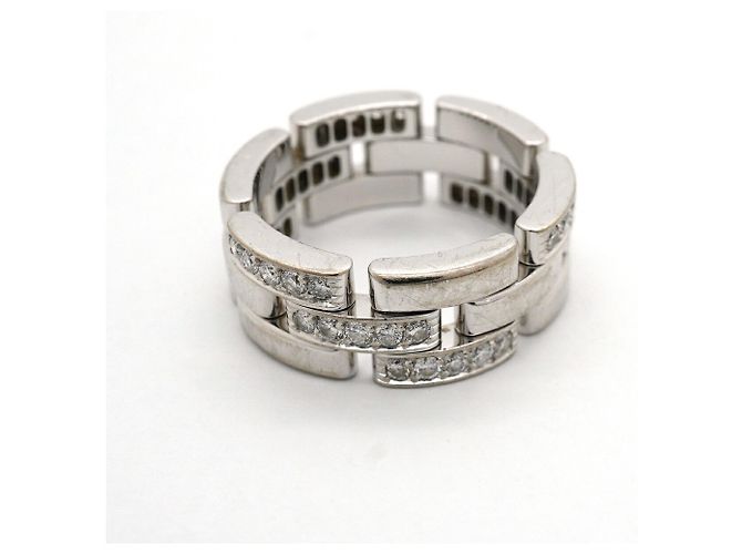 Cartier Maillon Panthère Ring mit 3 Reihen Diamanten - Ansicht 7