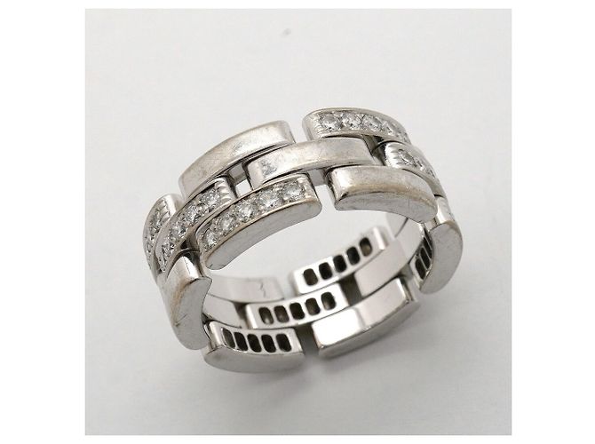 Cartier Maillon Panthère Ring mit 3 Reihen Diamanten - Ansicht 8