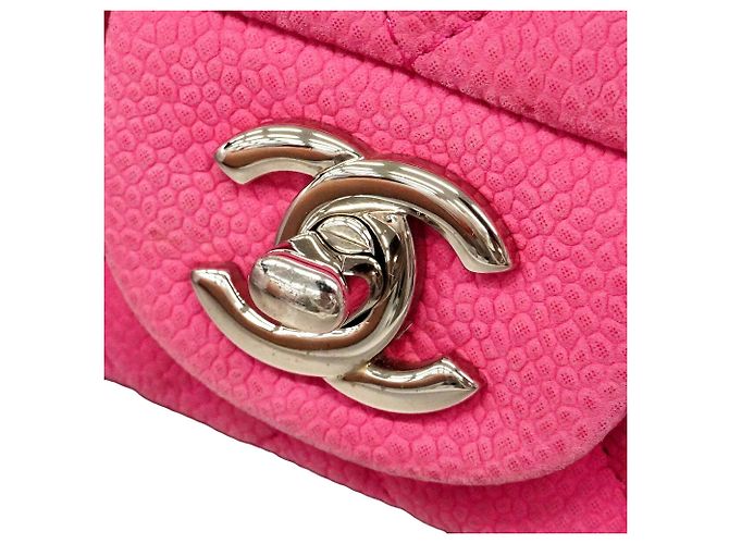 Borsa a tracolla Chanel Matelassé con catena Rosa - vista 11
