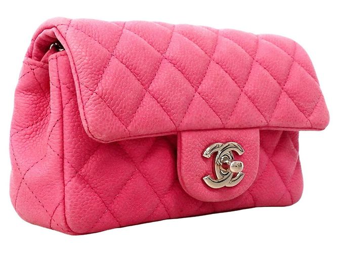 Borsa a tracolla Chanel Matelassé con catena Rosa - vista 2