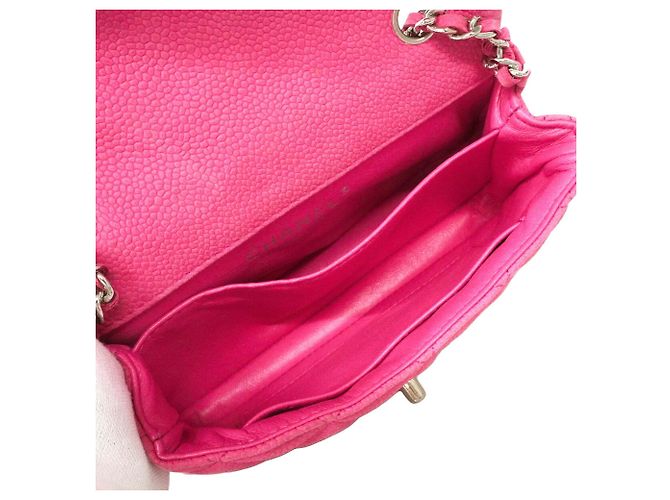 Borsa a tracolla Chanel Matelassé con catena Rosa - vista 4