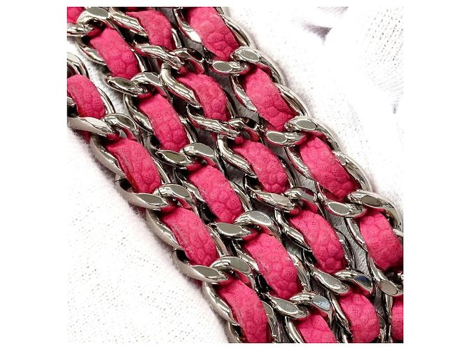 Borsa a tracolla Chanel Matelassé con catena Rosa - vista 8