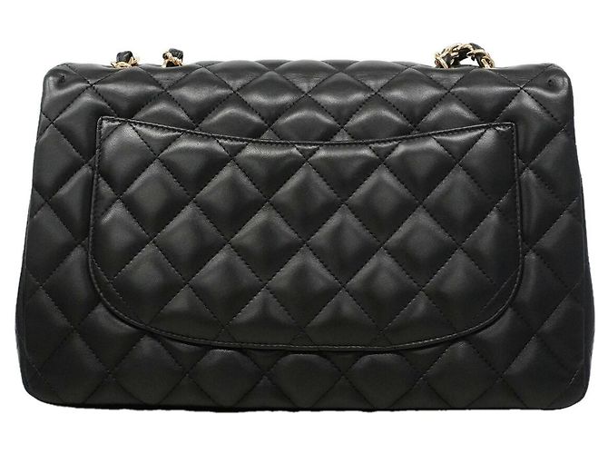 Timeless Borsa a tracolla Chanel in pelle d'agnello nera Nero - vista 11