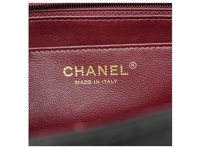 Timeless Borsa a tracolla Chanel in pelle d'agnello nera Nero - vista 5