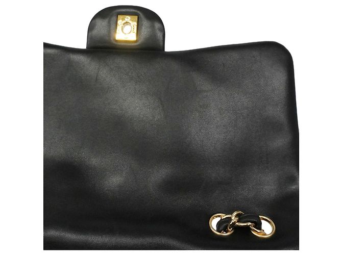 Timeless Borsa a tracolla Chanel in pelle d'agnello nera Nero - vista 7