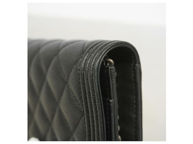 Chanel Boy Schulterbörse mit Kette Schwarz - Ansicht 6