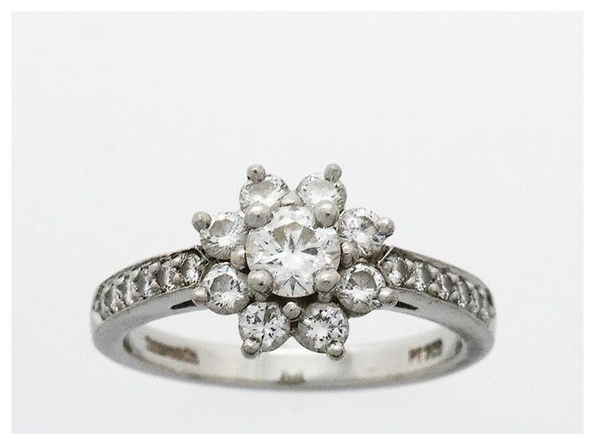 Autre Marque Anello Tiffany & Co. Flora in platino e diamanti - vista 2