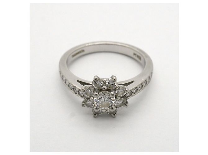 Autre Marque Anello Tiffany & Co. Flora in platino e diamanti - vista 3