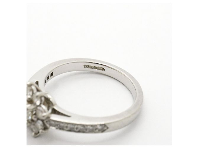 Autre Marque Anello Tiffany & Co. Flora in platino e diamanti - vista 4