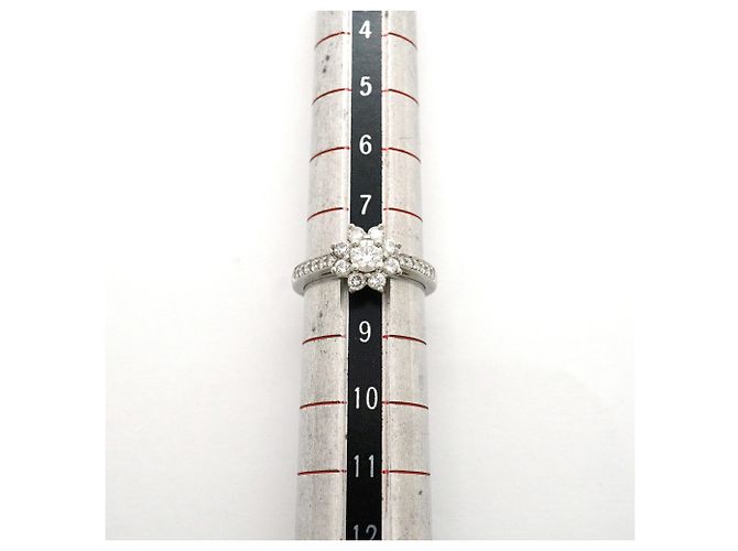Autre Marque Anello Tiffany & Co. Flora in platino e diamanti - vista 6