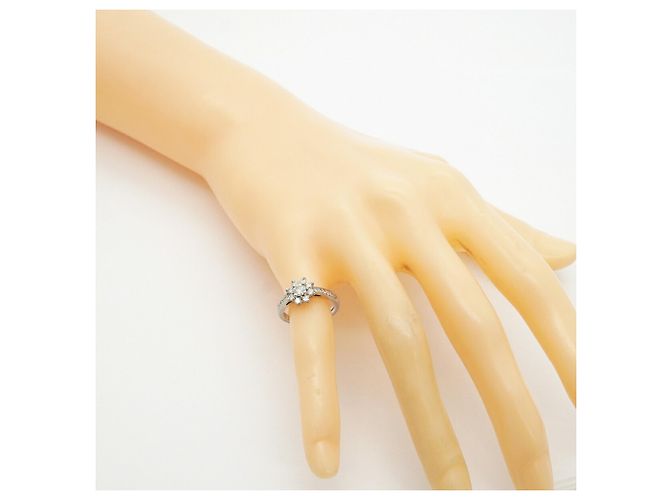 Autre Marque Anello Tiffany & Co. Flora in platino e diamanti - vista 7