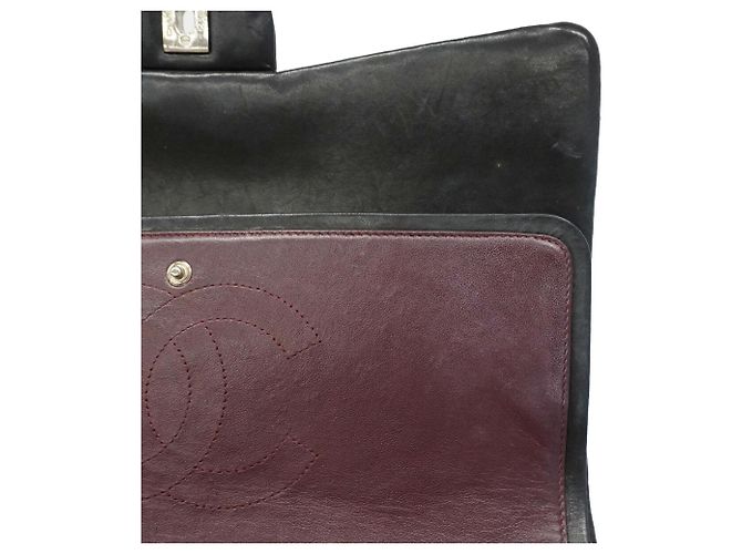 Timeless Borsa a tracolla Chanel in pelle d'agnello nera Nero - vista 15