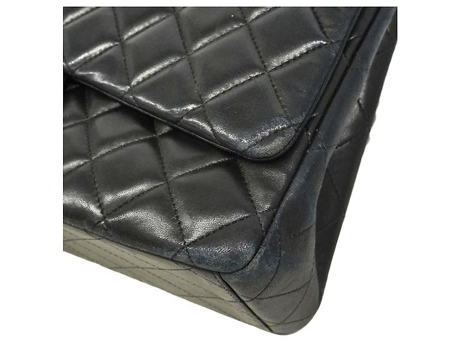 Timeless Borsa a tracolla Chanel in pelle d'agnello nera Nero - vista 7