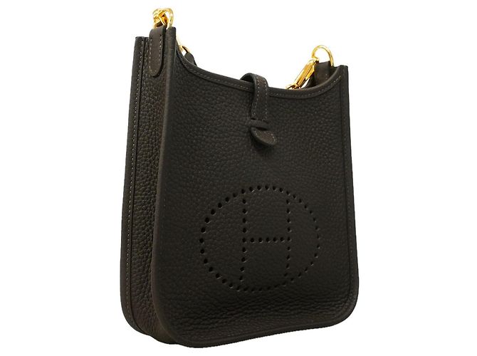 Hermès Borsa a tracolla Hermes Evelyne TPM Marrone - vista 2