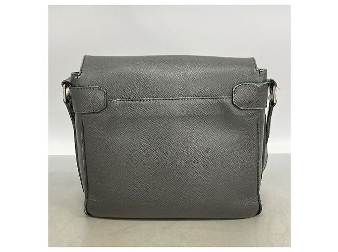Borsa a tracolla Louis Vuitton Taiga Roman PM Grigio - vista 12