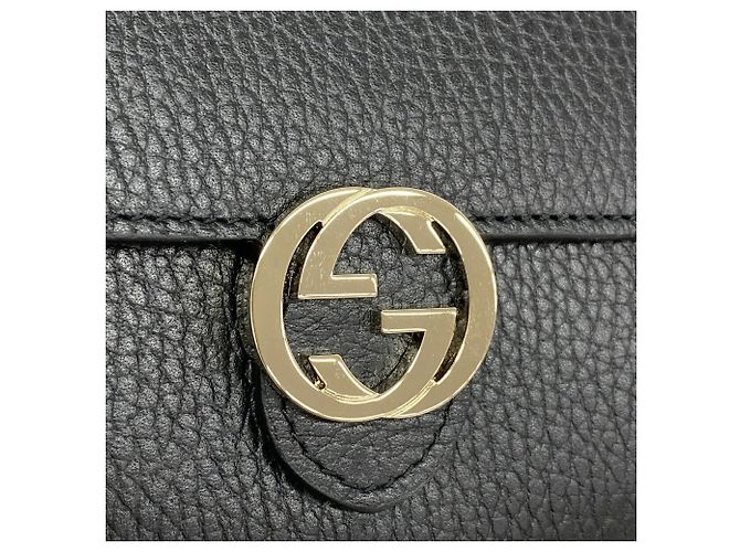 Portafoglio lungo Gucci in pelle nera Nero - vista 5