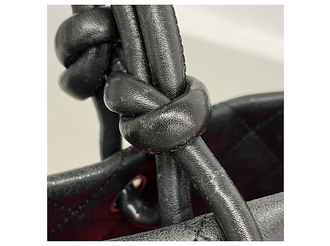 Chanel Cambon Tote Bag aus Lammleder Schwarz - Ansicht 12