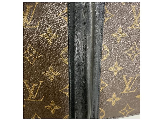 Portafoglio Lungo Louis Vuitton Monogram Macassar Marrone Nero - vista 8