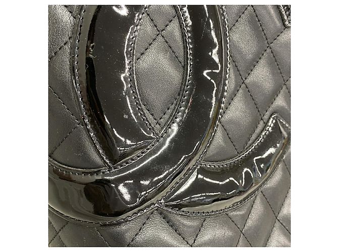 Chanel Cambon Tote Bag aus Lammleder Schwarz - Ansicht 10